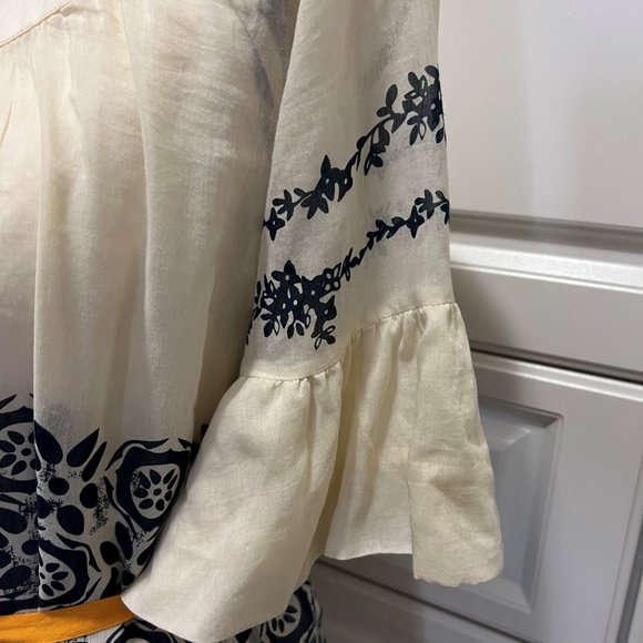 Hero and Leander Bohemian Cotton/Silk top - Picture 2 of 6